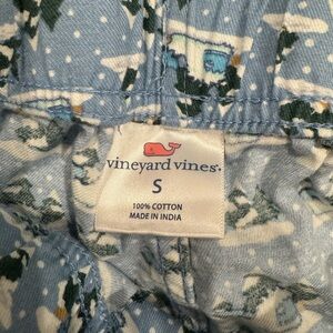 Vineyard Vines Light Blue Winter-Themed bed pants